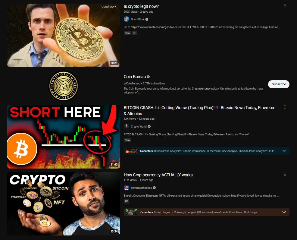 YouTube dan Mata Uang Kripto: Like, Subscribe, Investasi